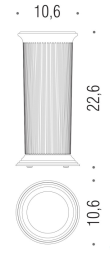 Запасная колба Colombo Hermitage стекло с базой хром B3356