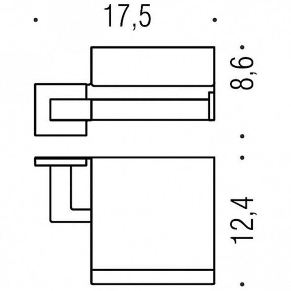 Держатель туалетной бумаги COLOMBO DESIGN BASICQ B3791 с крышкой