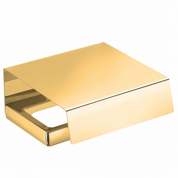 Держатель туалетной бумаги COLOMBO DESIGN LULU B6291.GOLD с крышкой