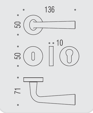 Дверная ручка Colombo TENDER MG11RSB.OL золото