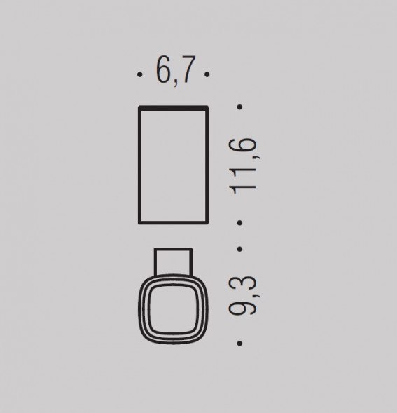 Стакан COLOMBO DESIGN TRENTA B3002.NM настенный