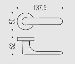 Дверная ручка Colombo Design ONE CC11RSB.C03 цвет черный