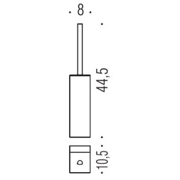Ершик COLOMBO DESIGN LULU B6206.GOLD напольный
