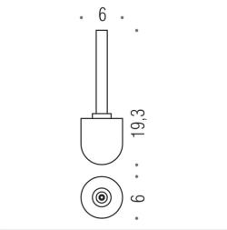 Запасная насадка для ёршика Colombo Road B8057