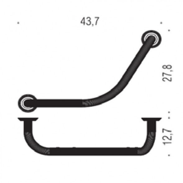 Поручень COLOMBO DESIGN HERMITAGE B3376.OA