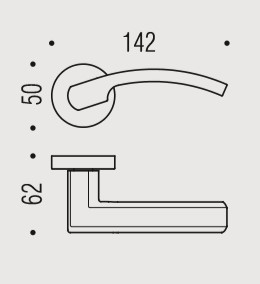 Дверная ручка Colombo OLLY LC61RSB античная латунь