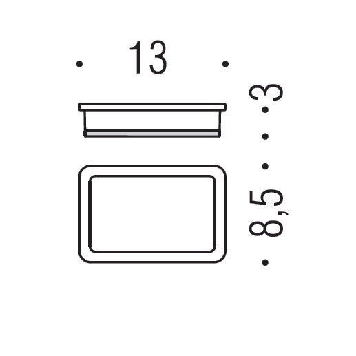 Мыльница COLOMBO DESIGN LULU B6240.GOLD настольная