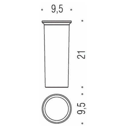 Запасная пластиковая колба для туалетного ёршика Colombo Bart B2250