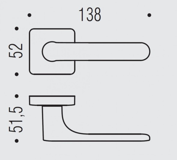 Дверная ручка Colombo Design ONEQ CC21RSB.C01 белый матовый