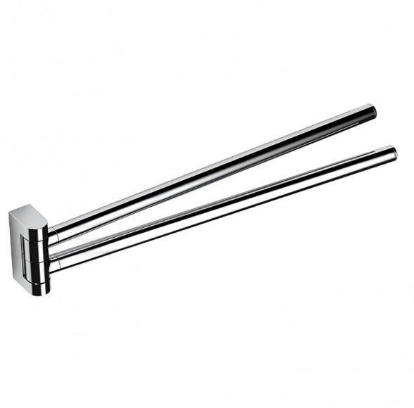 Полотенцедержатель COLOMBO DESIGN MINI B4012 двойной цвет хром