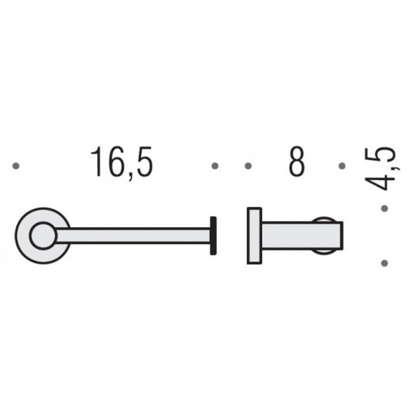 Держатель туалетной бумаги COLOMBO DESIGN PLUS W4908.GM без крышки