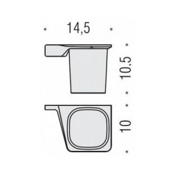 Стакан COLOMBO DESIGN ALIZE B2502.SX настенный