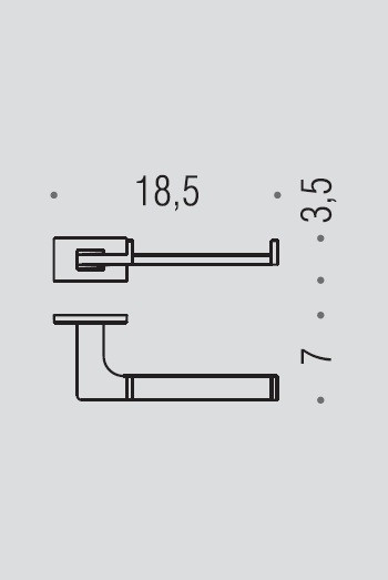 Держатель туалетной бумаги COLOMBO DESIGN LOOK B1608.VL без крышки