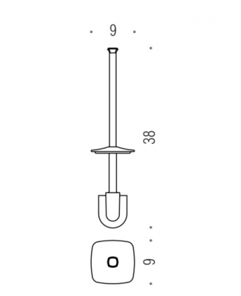 Запасная щётка для туалетного ёршика Colombo Portofino B3258.BR