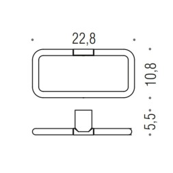 Полотенцедержатель COLOMBO DESIGN MINI B4031.NM кольцо цвет черный матовый