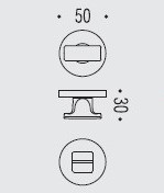 Фиксатор сантехнический Colombo Rosetta MF19 BZG хром матовый