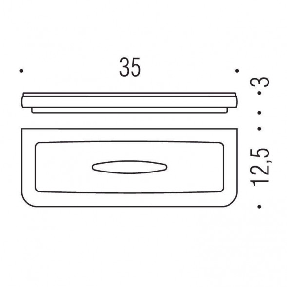 Полочка для губки COLOMBO DESIGN LULU B6203.GOLD