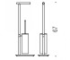 Стойка COLOMBO DESIGN SQUARE B9907 напольная с держателем туалетной бумаги и ершиком