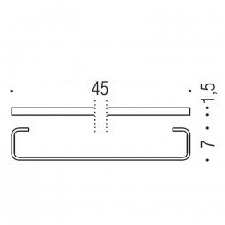 Полотенцедержатель COLOMBO DESIGN TIME W4210 широкий