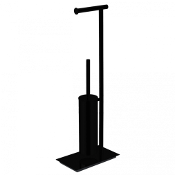 Стойка COLOMBO DESIGN SQUARE B9907.NM напольная с держателем туалетной бумаги и ершиком