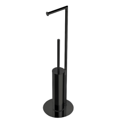 Стойка COLOMBO DESIGN MINI B4018.GM с держателем туалетной бумаги и ершиком цвет графит матовый