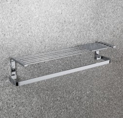 Полочка COLOMBO DESIGN TIME W4277 с полотенцедержателем с металлической полочкой