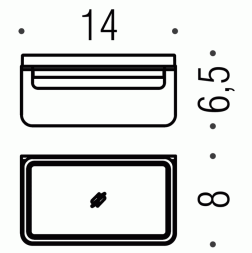 COLOMBO DESIGN  Over B7001 Мыльница настенная