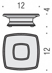 Мыльница COLOMBO DESIGN PORTOFINO B3242.GOLD настольная