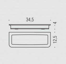  COLOMBO DESIGN LULU B6242.GOLD полочка для губки 