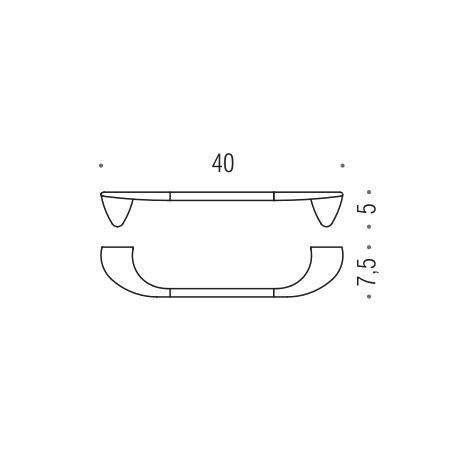 Полотенцедержатель COLOMBO DESIGN KHALA B1809 широкий