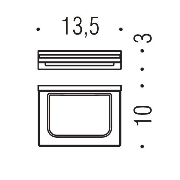 Мыльница COLOMBO DESIGN LOOK B1601 настенная