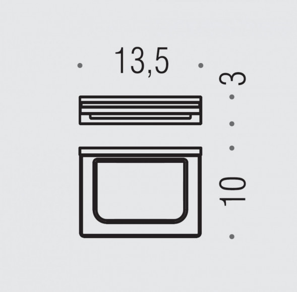 Мыльница COLOMBO DESIGN LOOK B1601.NM настенная