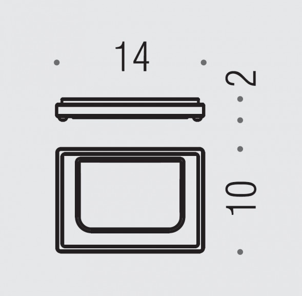 Мыльница COLOMBO DESIGN LOOK B1640.BM настольная