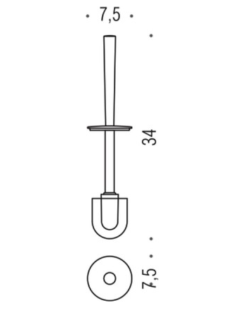 Запасная щётка для туалетного ёршика Colombo Link B2458
