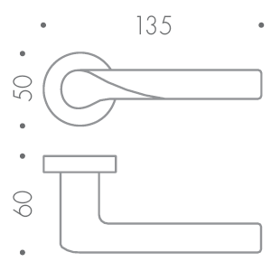 Дверная ручка Colombo LIBRA SK21RSB хром