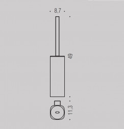 Ершик COLOMBO DESIGN TRENTA B3007 настенный
