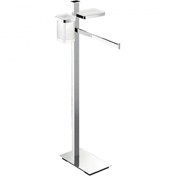 Стойка COLOMBO DESIGN UNITS B9110 напольная с полотенцедержателем и с дозатором