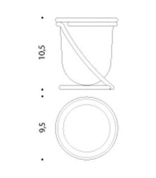 Стакан COLOMBO DESIGN LUNA B0141 настольный