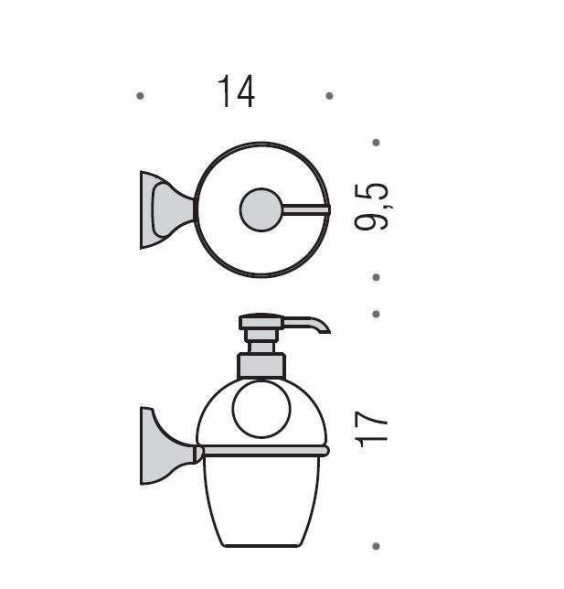 Дозатор COLOMBO DESIGN MELO B9306 настенный