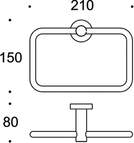 Полотенцедержатель COLOMBO DESIGN PLUS W4931.NM кольцо