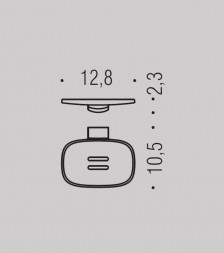 Мыльница COLOMBO DESIGN TRENTA B3001.GM настенная