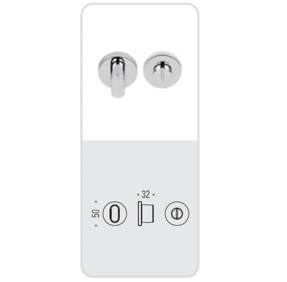 Фиксатор сантехнический Colombo Rosetta SE19 BZG графит