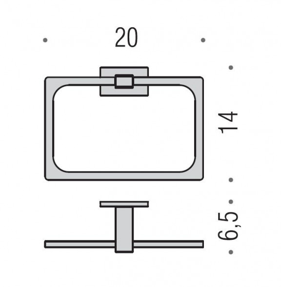 Полотенцедержатель COLOMBO DESIGN LOOK B1631.GM кольцо