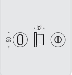 Фиксатор сантехнический Colombo Rosetta SE19 BZG хром