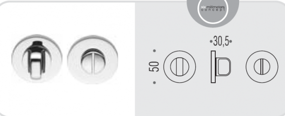 Фиксатор сантехнический Colombo Rosetta FF19 BZG60.CR хром