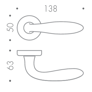 Дверная ручка Colombo MACH CD81RSB хром