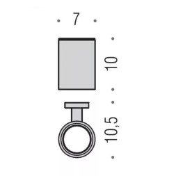 Стакан COLOMBO DESIGN PLUS W4902.BM настенный