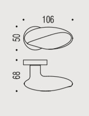 Дверная ручка Colombo MOON BD15R.OL zirconium gold HPS